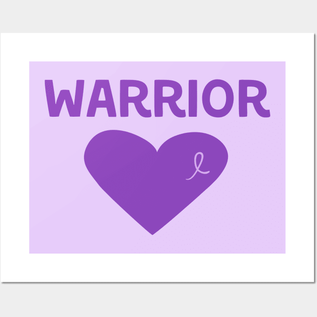 Purple Ribbon Gifts Get Well Gift Awareness Eating Disorders Domestic Violence Lupus Fibromyalgia Wall Art by InnerMagic